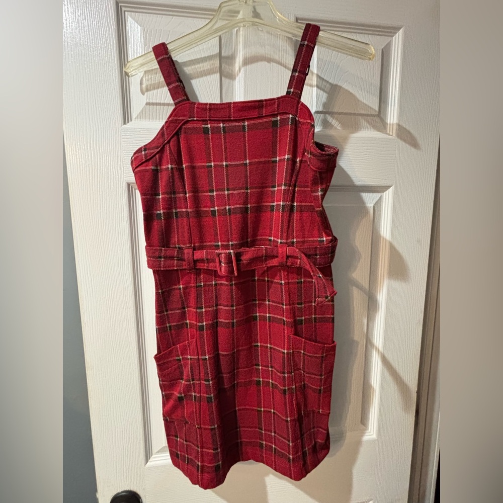 Abercrombie kids girls plaid dress 15/16